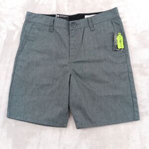 Volcom Youth Gray Flat Front Shorts
